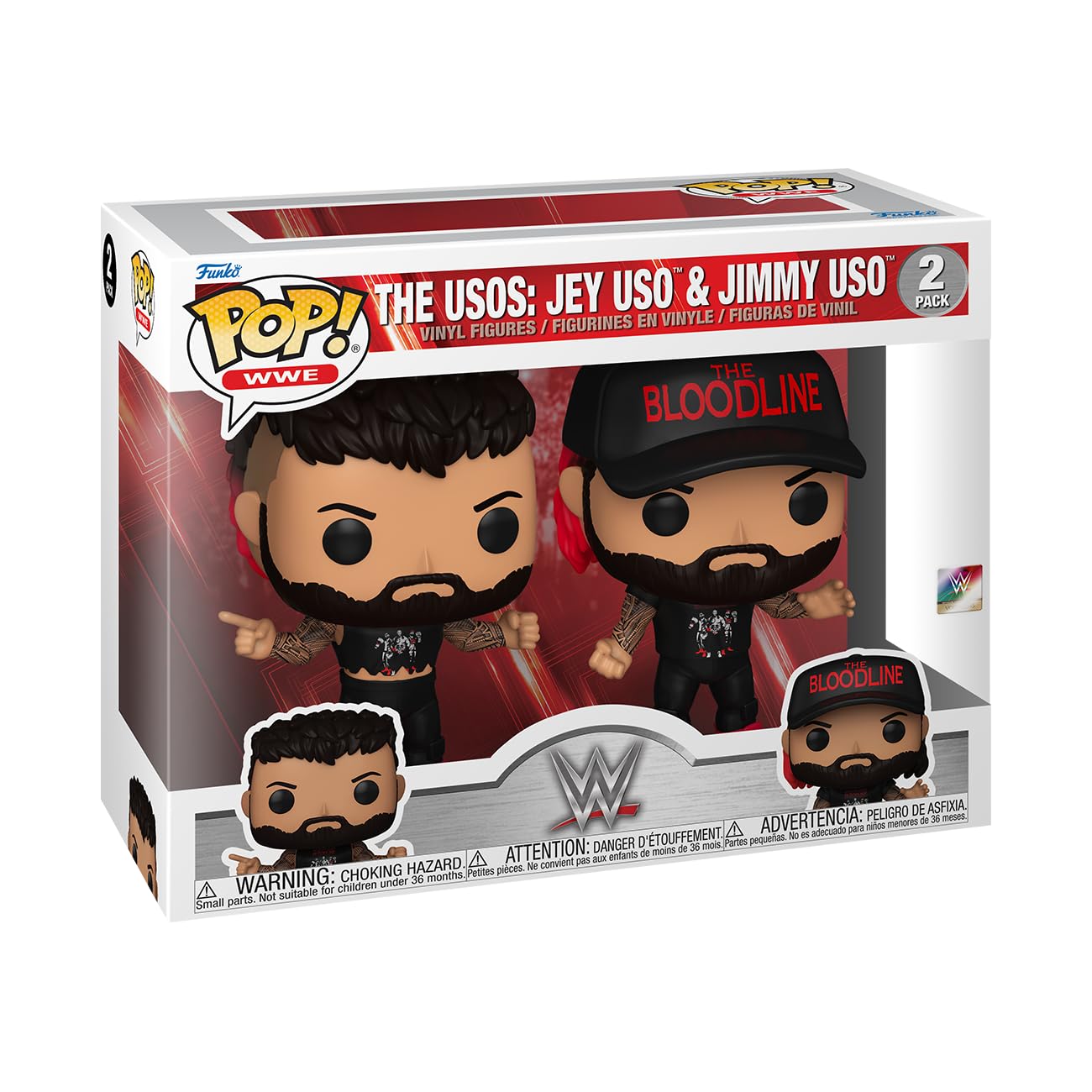 Funko Pop! WWE: USO Brothers - Jey & Jimmy - 2 Pack