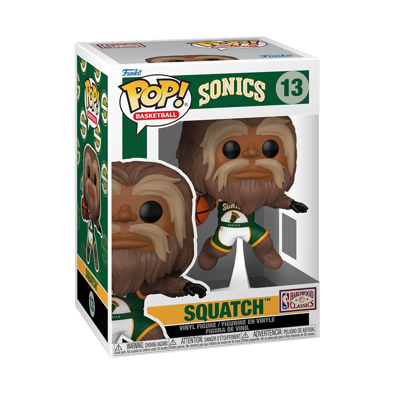 Funko Pop! NBA Mascots: Sonics - Squatch - Sasquatch