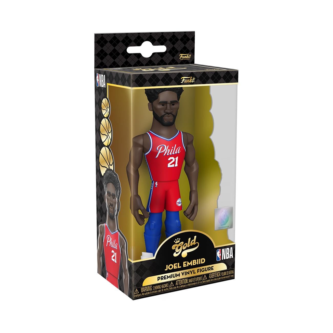 Funko Pop! Dorado NBA: Sixers - Joel Embiid 5" with Chase (Styles May Vary)