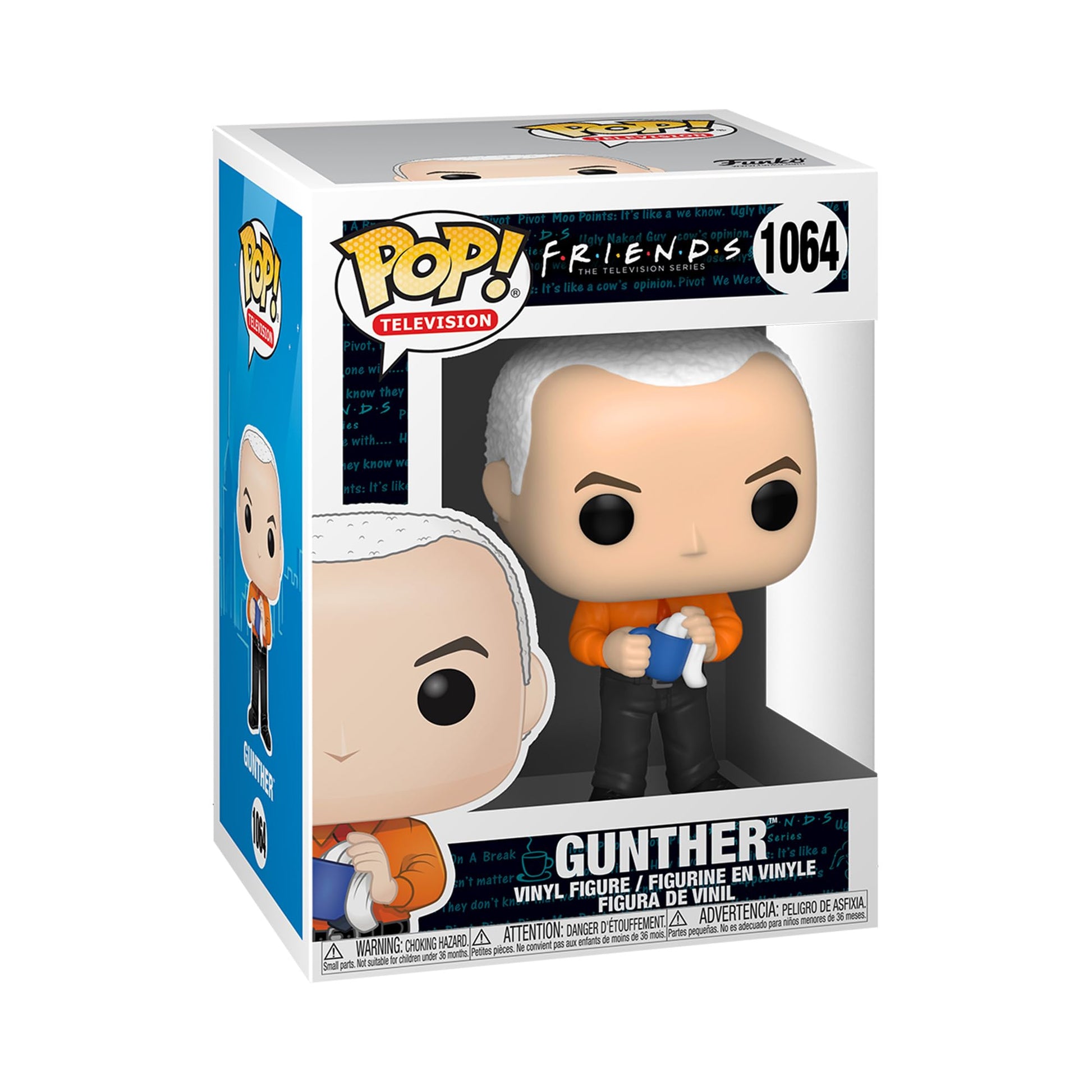 Funko POP TV: Friends- Gunther w/Chase (Style May Vary), Multicolor