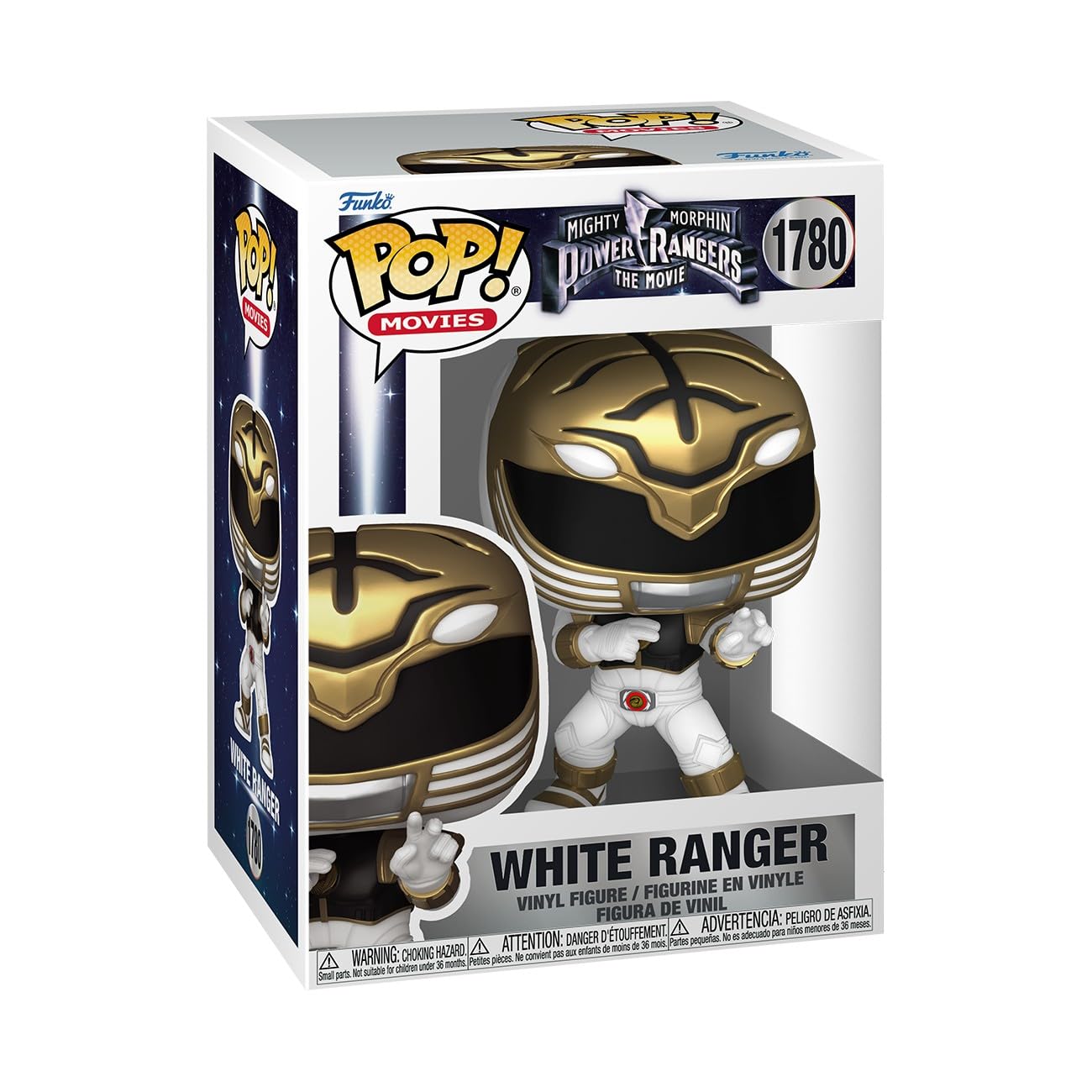 Funko Pop! Películas: Mighty Morphin Power Rangers: The Movie - White Ranger - Power Rangers Movie