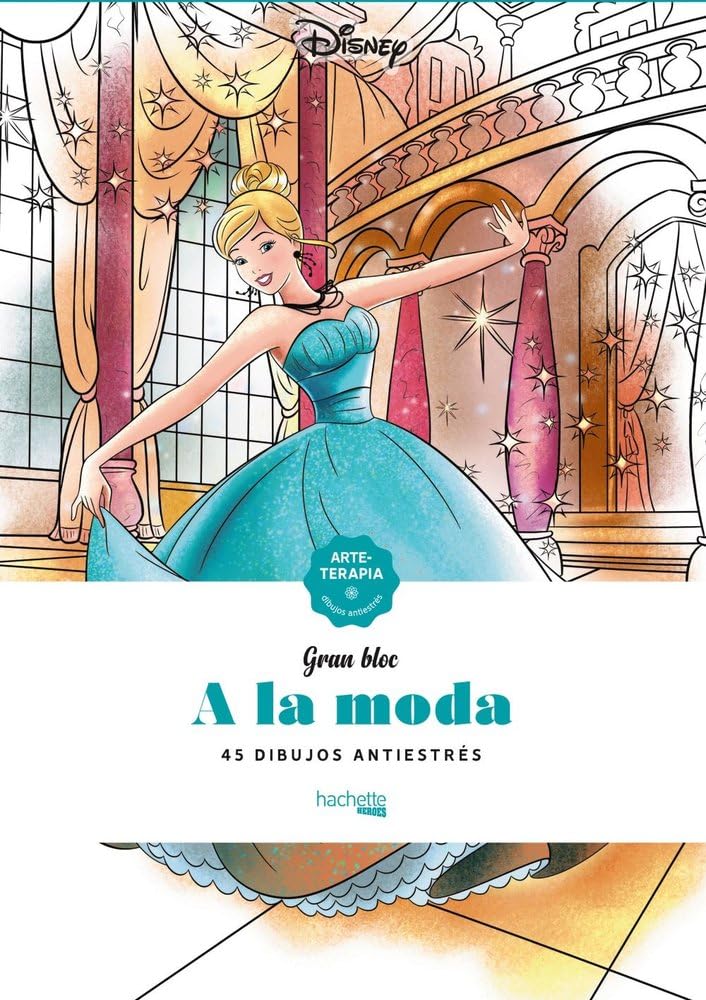Libro: A la moda Disney (Hachette HEROES - DISNEY - Arteterapia)