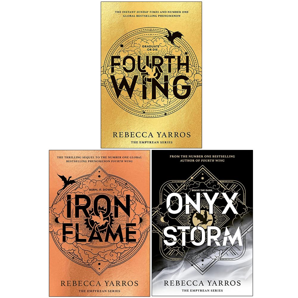 Libro: The Empyrean Series, 3 Books Collection Set, Fourth Wing, Iron Flame, Onyx Storm, by Rebecca Yarros