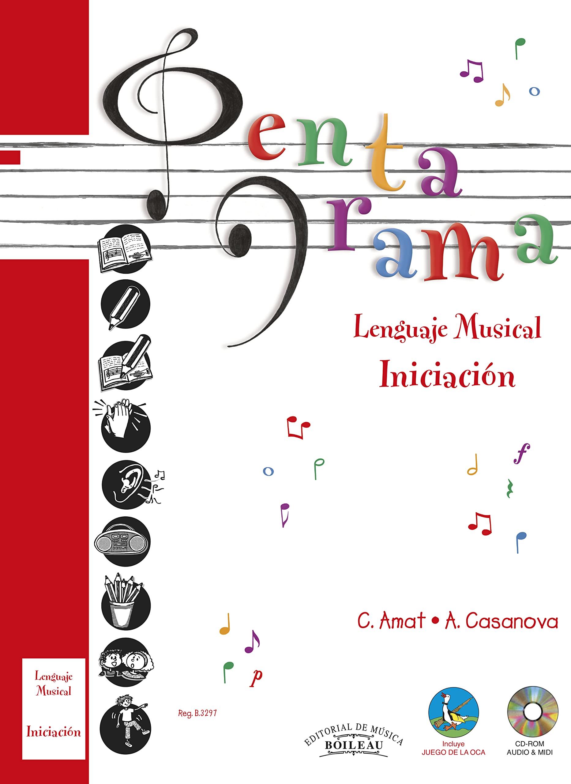 Libro: Pentagrama Pre-lenguaje Musical (INICIACIÓN): 0