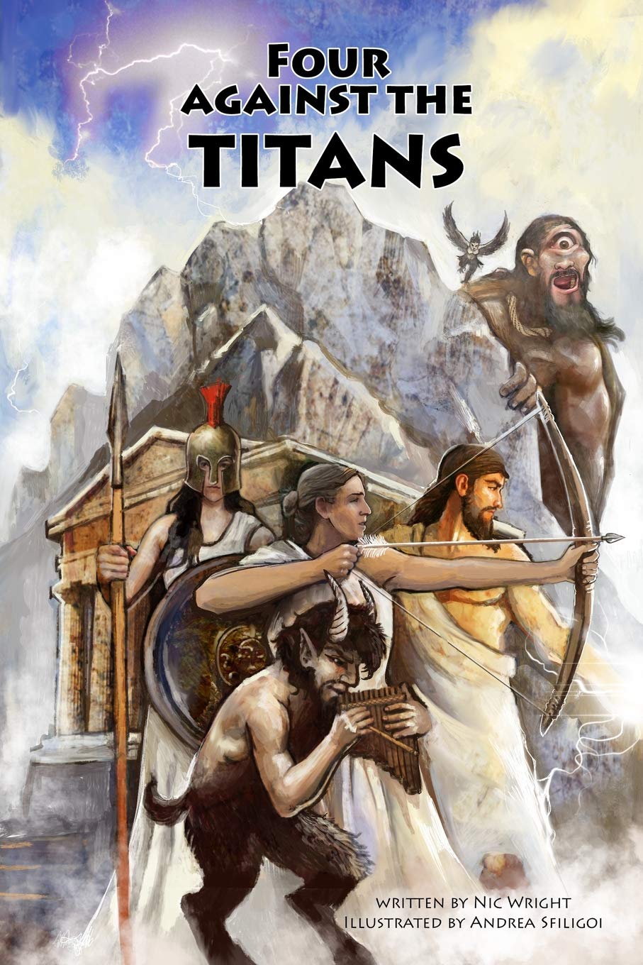 Libro: Four Against the Titans: Greek mythology pen-and-paper solo adventure game (Four Against Darkness)