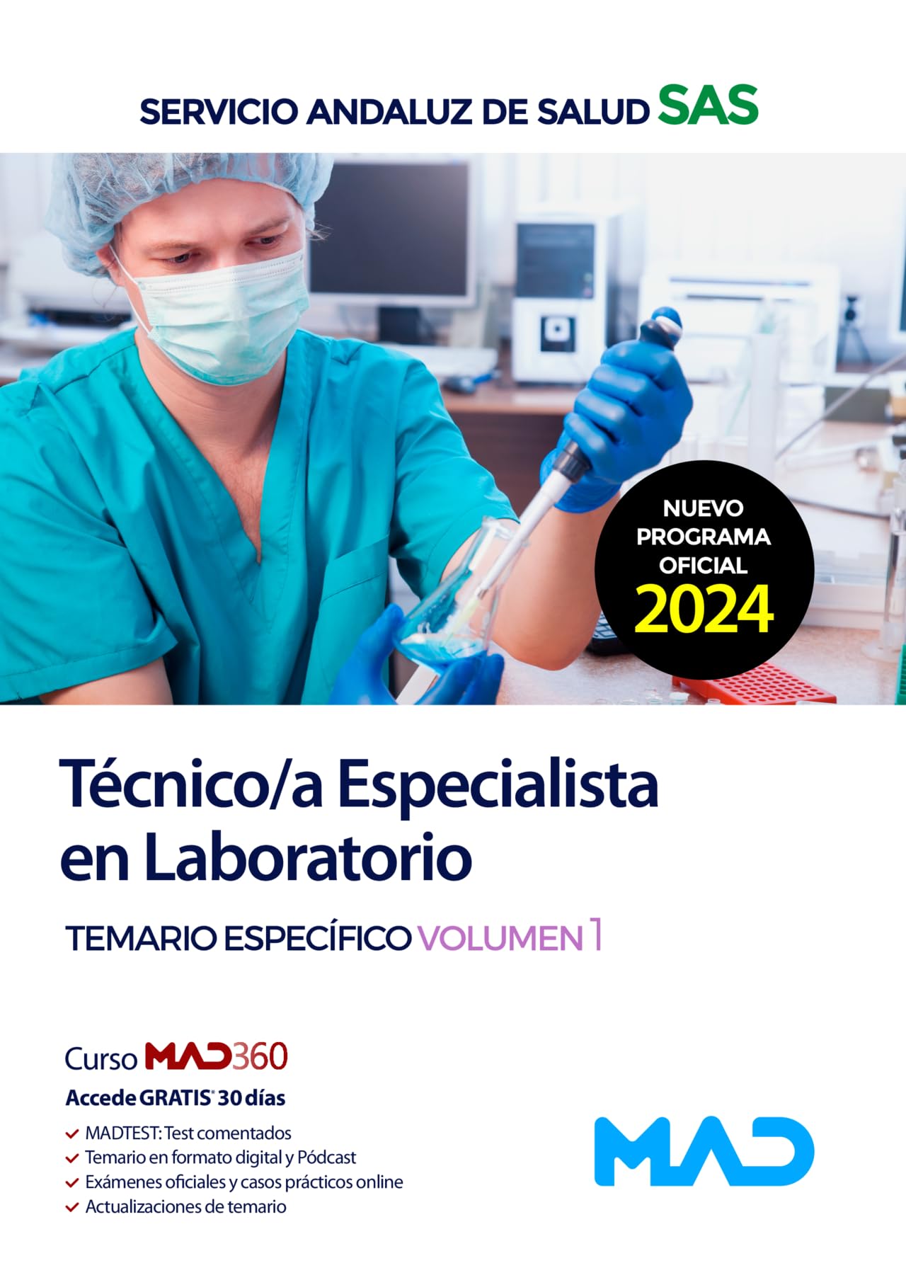 Libro: TECNICO;A ESPECIALISTA LABORATORIO TEMARIO 1 SAS