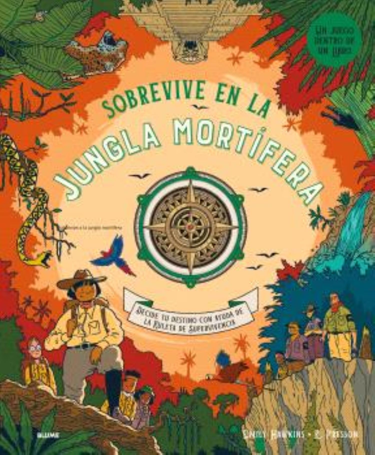 Libro: Sobrevive en la jungla mortífera: Decide tu destino con ayuda de la Ruleta de la supervivencia (INFANTIL)
