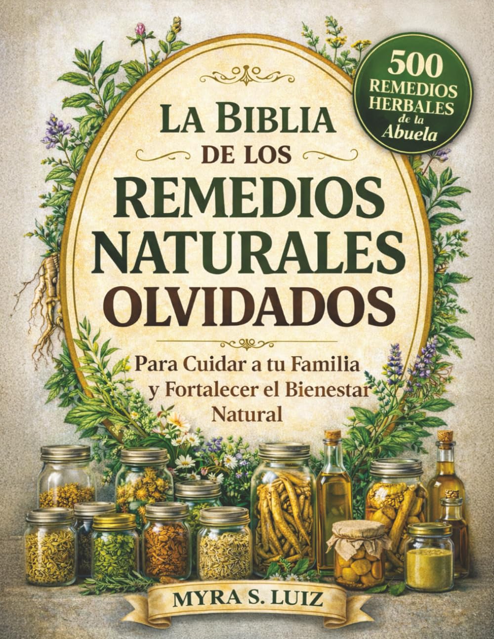 Libro: La Biblia de los Remedios Naturales Olvidados: 500 Remedios Herbales de la Abuela para Cuidar a tu Familia y Fortalecer el Bienestar Natural (Spanish Edition)