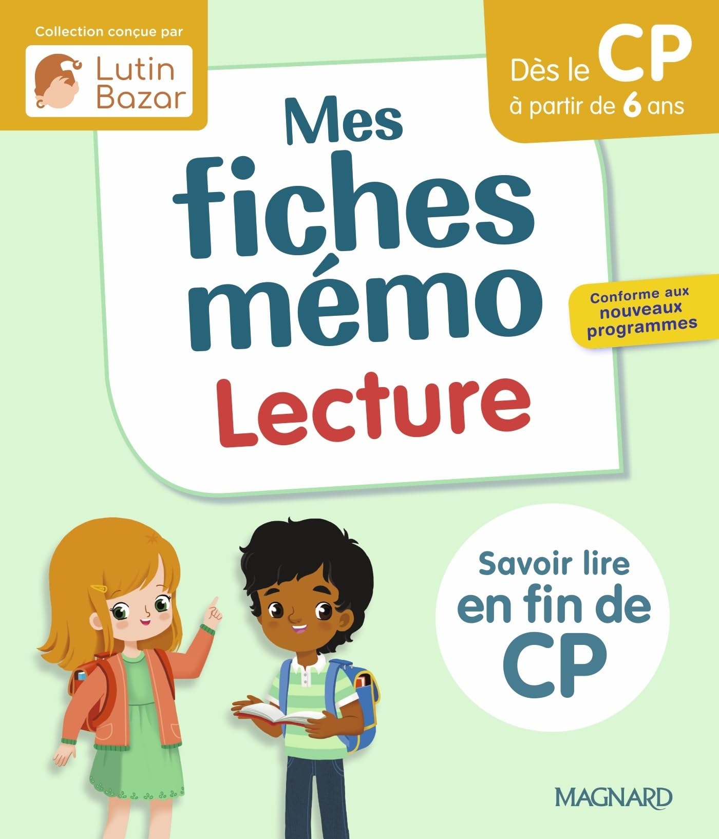 Libro: Mes fiches mémo lecture CP: Une collection conçue par Lutin Bazar à partir de 6 ans - Savoir lire en fin de CP