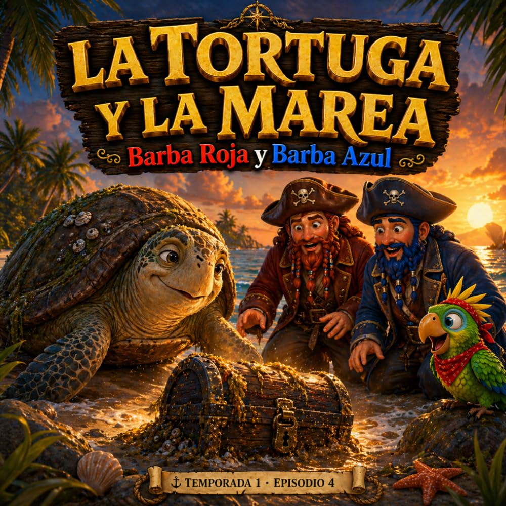 Libro: La Tortuga y la Marea: Una aventura pirata para niños de 5 a 11 años (Las Aventuras de Barba Roja y Barba Azul) (Spanish Edition)
