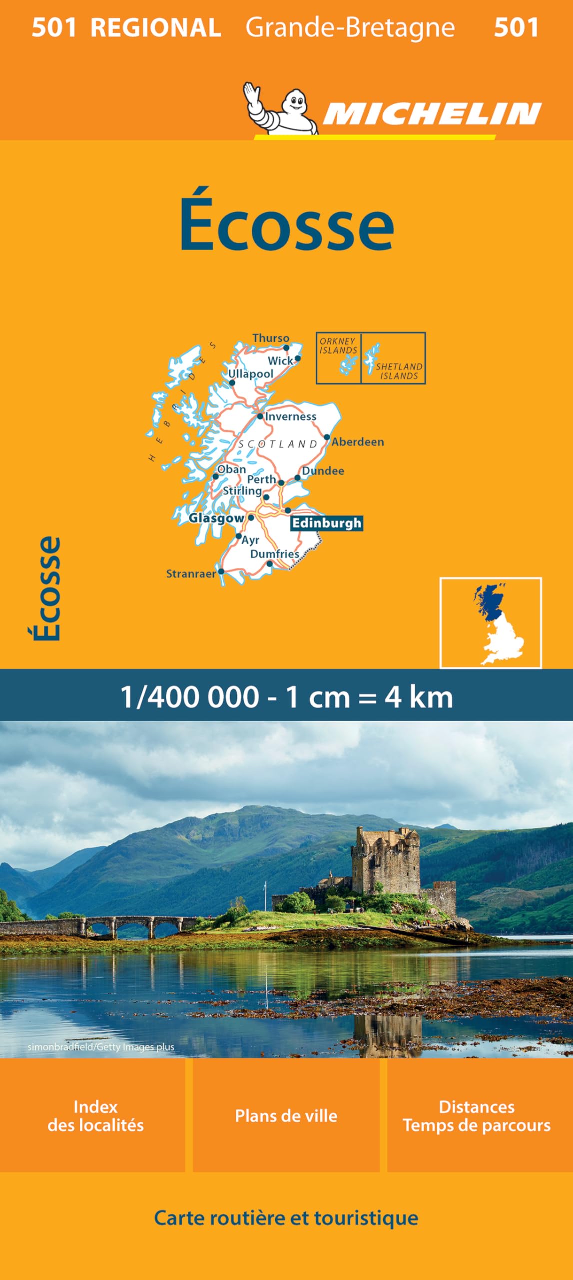 Libro: Carte Régionale Ecosse: carte routière et touristique: 501