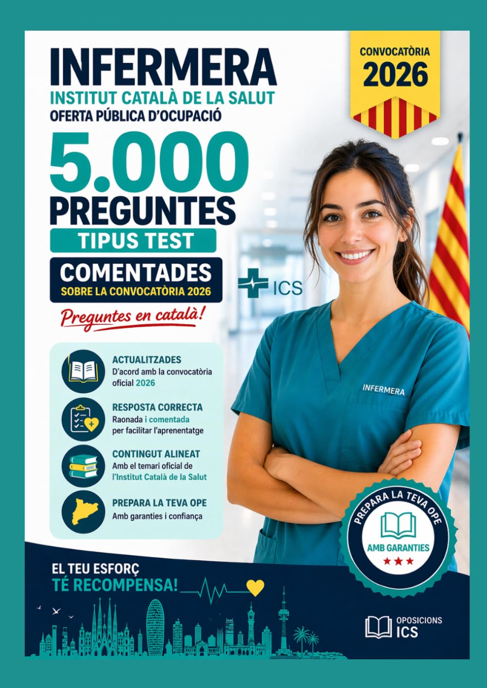 Libro: Oposicions Infermeria Catalunya 2026: 5000 Preguntes Test + Respuestas Justificades