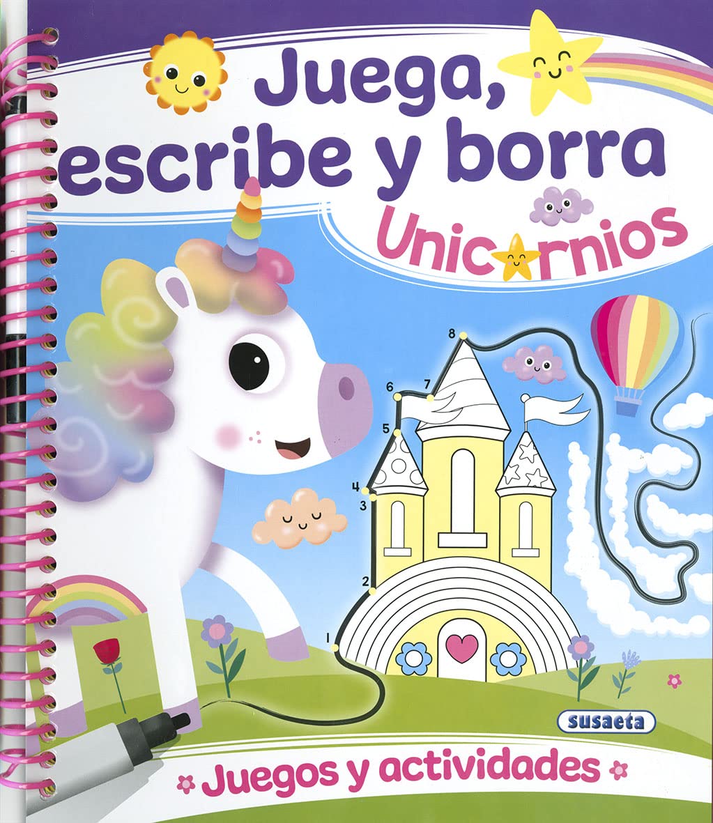 Libro: Unicornios (Juega, escribe y borra)