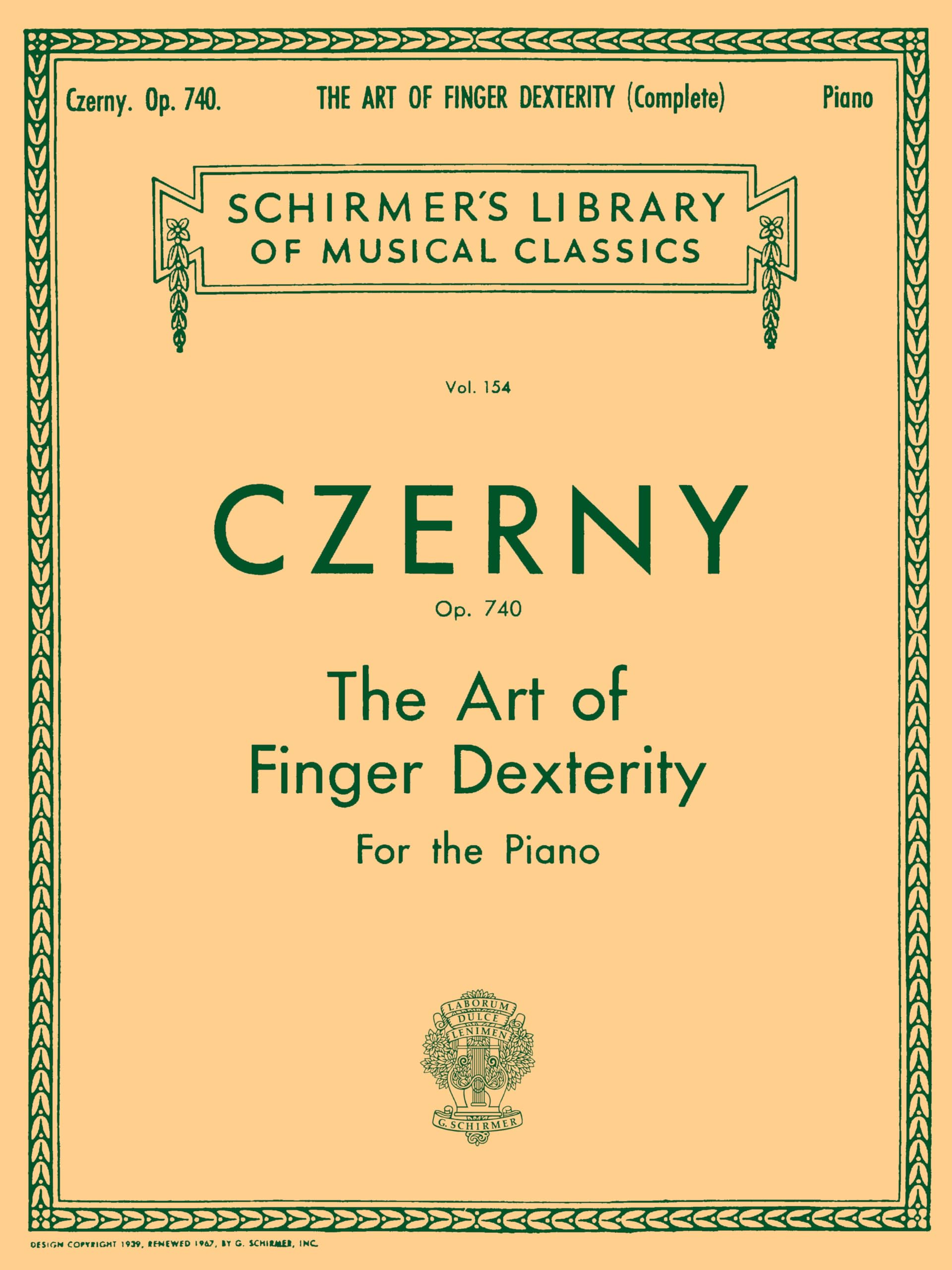 Libro: Carl czerny: the art of finger dexterity op.740 (complete) piano
