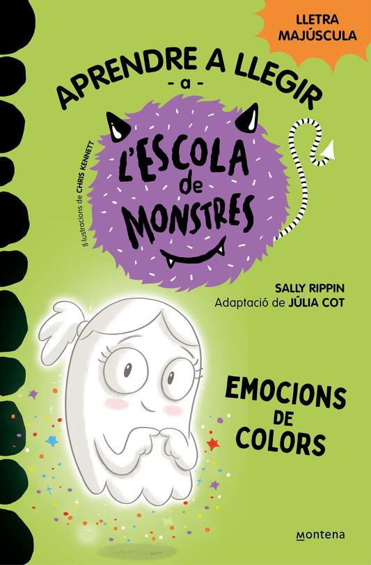 Aprendre a llegir a l'Escola de Monstres 8 - Emocions de colors: Amb lletra MAJÚSCULA (llibres per a nens a partir de 5 anys) (Montena)