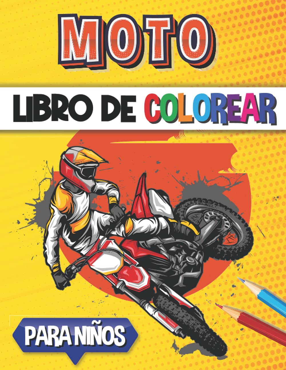 Libro: Moto Libro De Colorear Para Niños: 30 Páginas Para Colorear motocicletas para niños