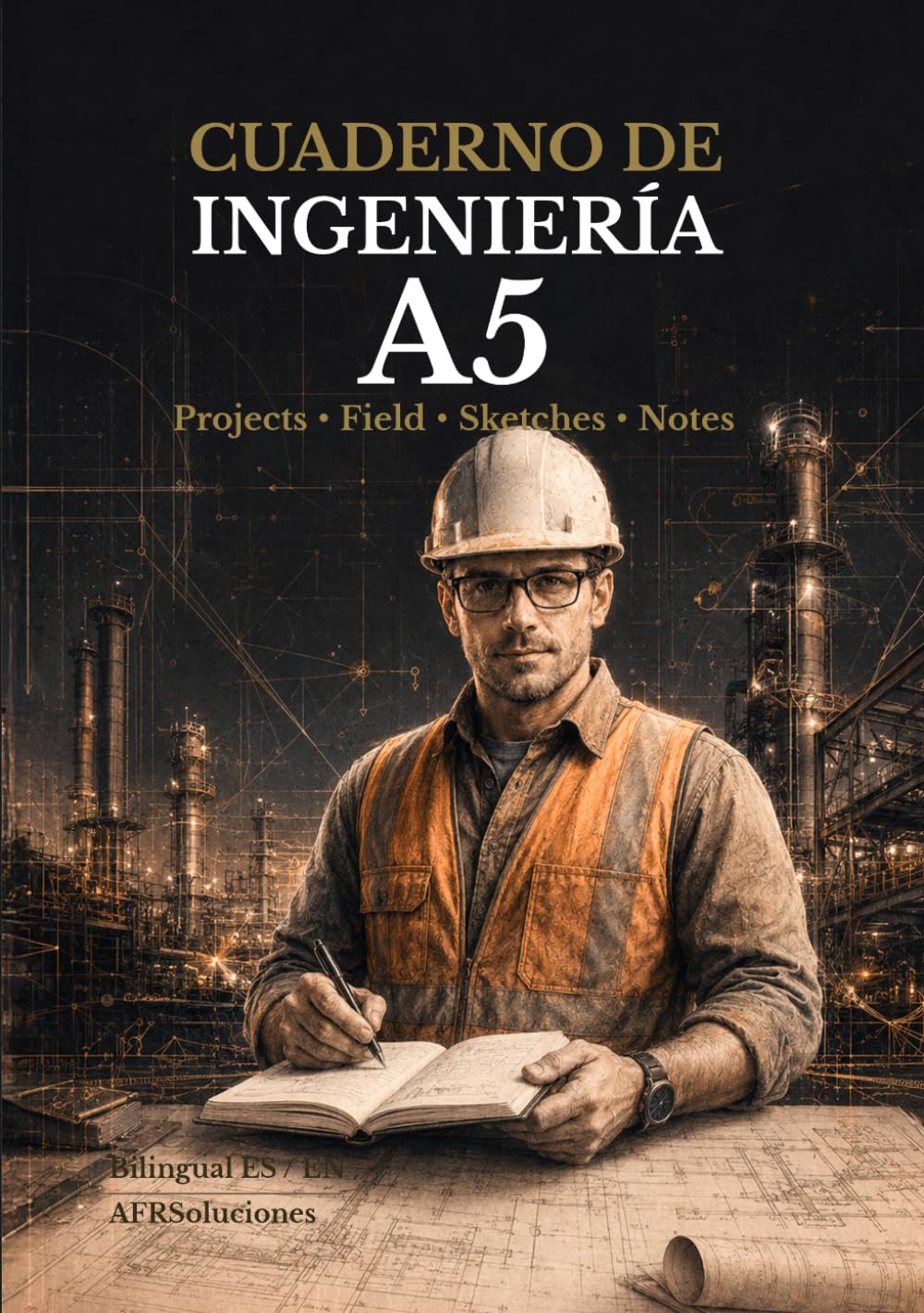 Libro: CUADERNO DE INGENIERÍA A5: Bilingual ES/EN · Projects · Field · Sketches · Notes (Spanish Edition)
