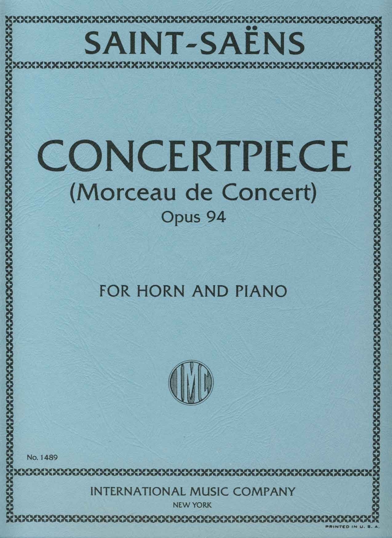 Libro: SAINT SAENS - Pieza de Concierto Op.94 para Trompa y Piano