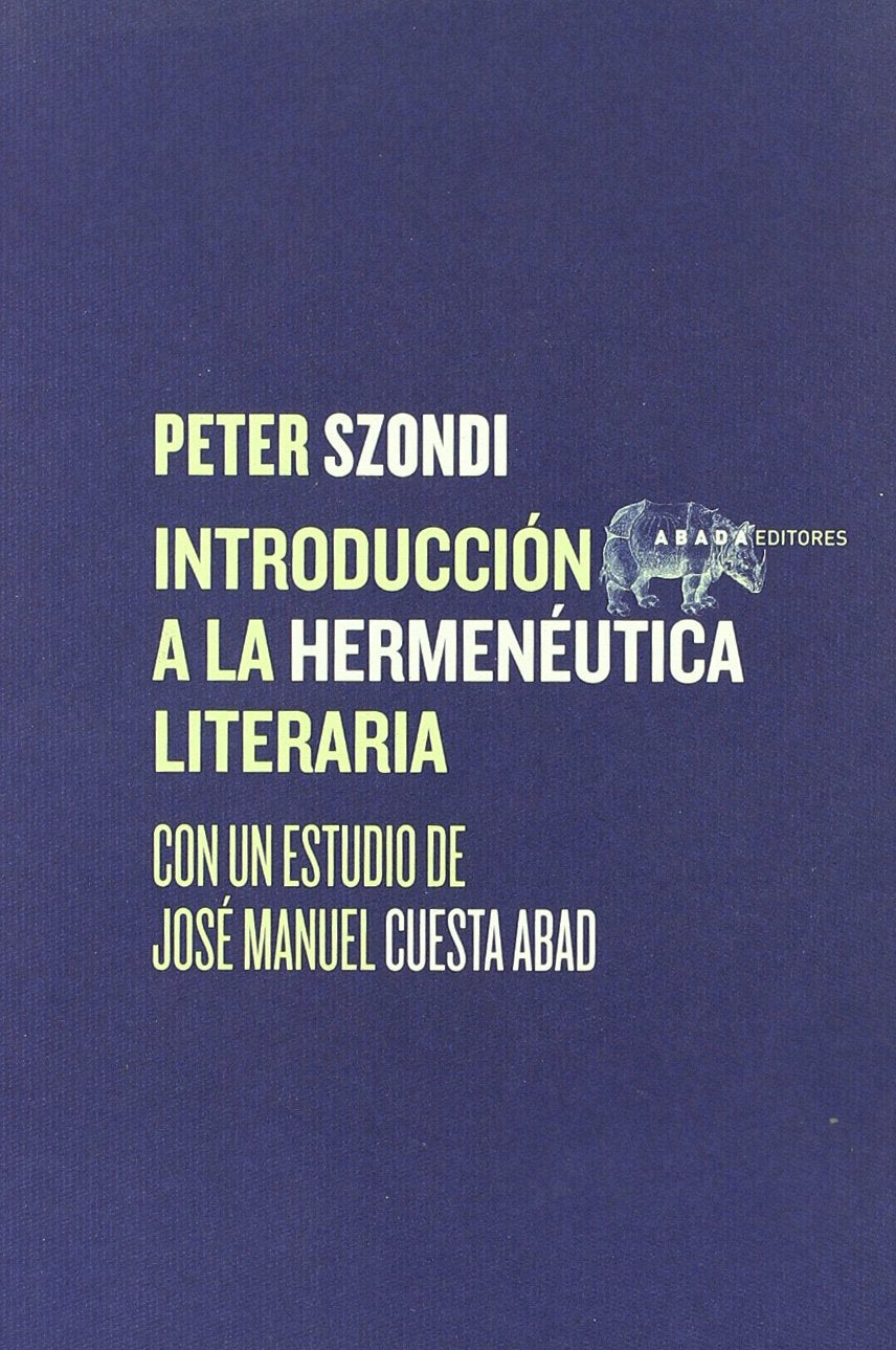 Libro: Int.Hermeneutica Literaria