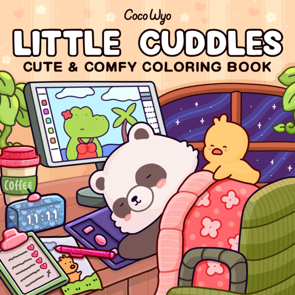Libro: Little Cuddles: Coloring Book for Adults and Teens Featuring Cute Animal Friends for Relaxation (Cozy & Cute Coloring)