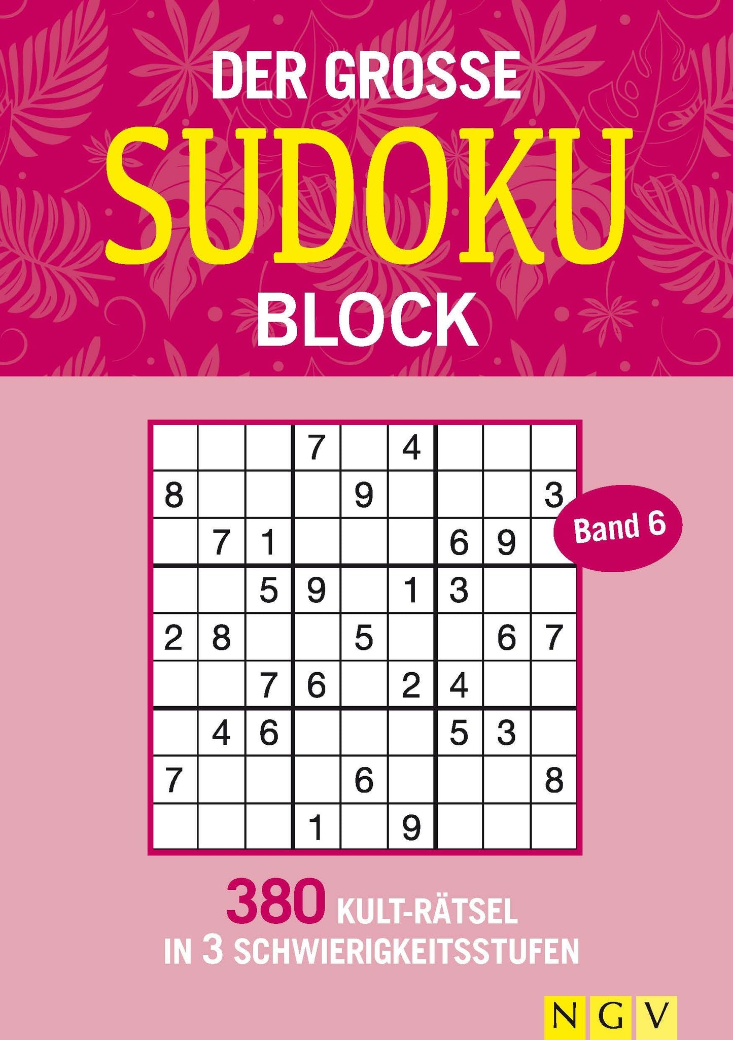 Libro: Der große Sudoku Block Band 6: 380 Sudoku-Rätsel für Erwachsene in 3 Schwierigkeitsstufen