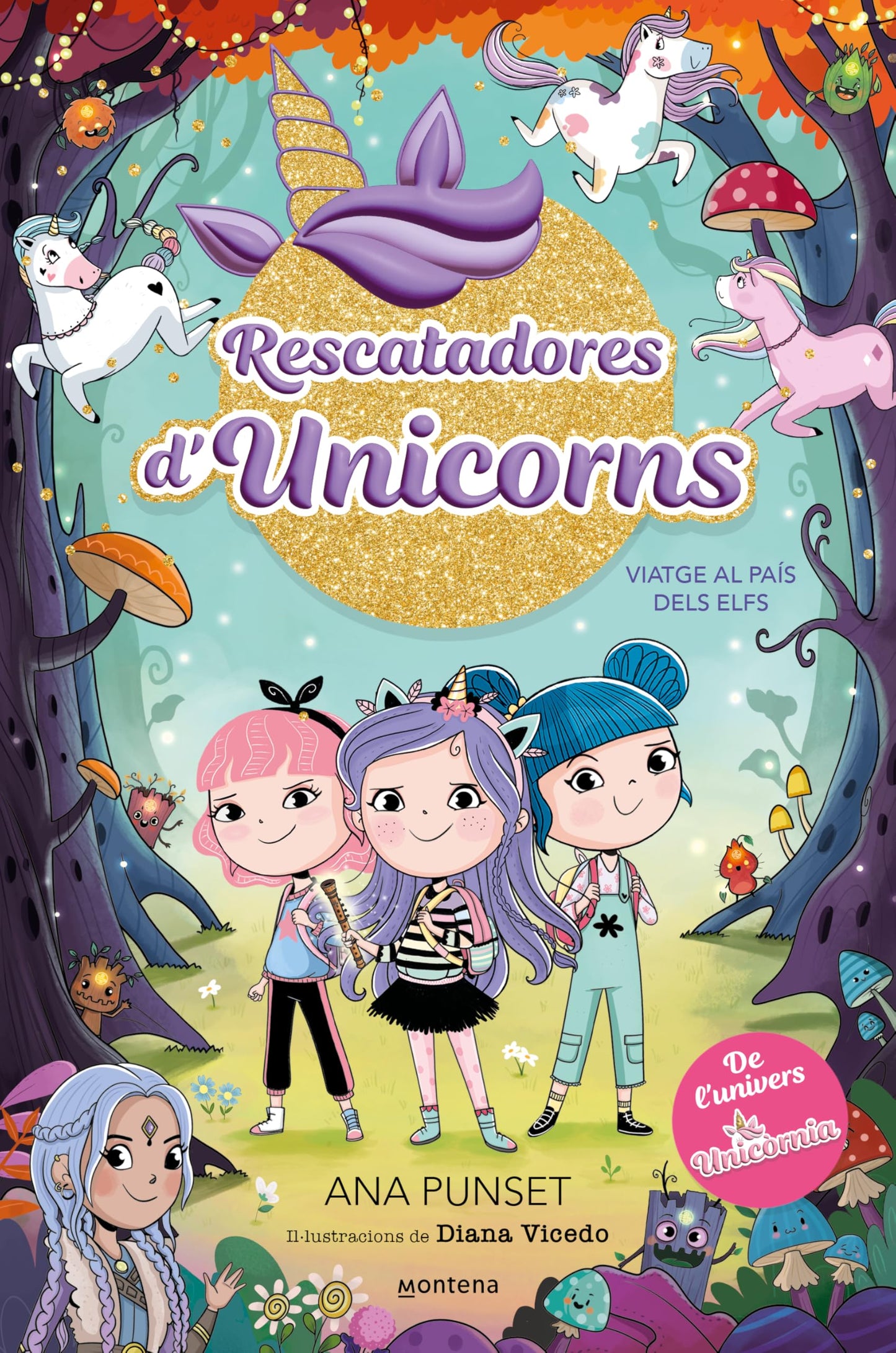 Libro: Rescatadores d'Unicorns 8 - Viatge al País dels Elfs: Un llibre màgic, de l'univers Unicòrnia, amb purpurina a la coberta!