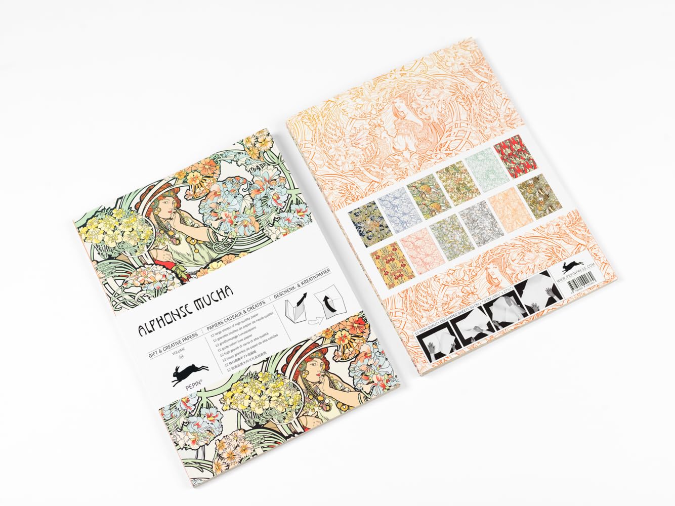 Libro: Alphonse Mucha: Gift & Creative Paper Book Vol. 114 (English, Spanish, French and German Edition)