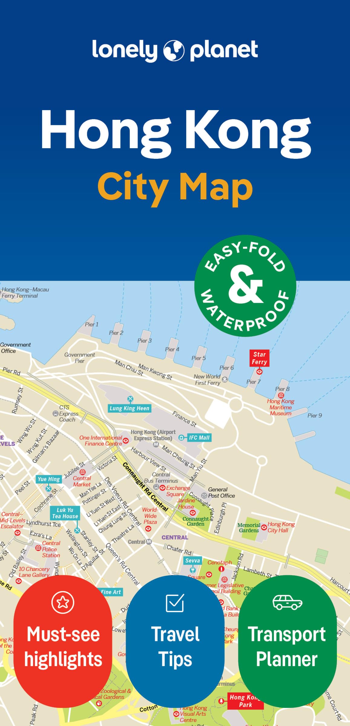 Libro: Lonely Planet Hong Kong City Map: Durable, Waterproof, Easy-Fold Planning Map with Attractions & Walking Tours (Compact City Planning Maps)