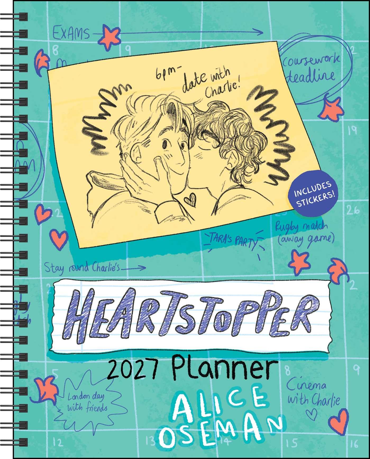 Libro: Heartstopper 12-Month 2027 Weekly/Monthly Planner Calendar with Bonus Stickers