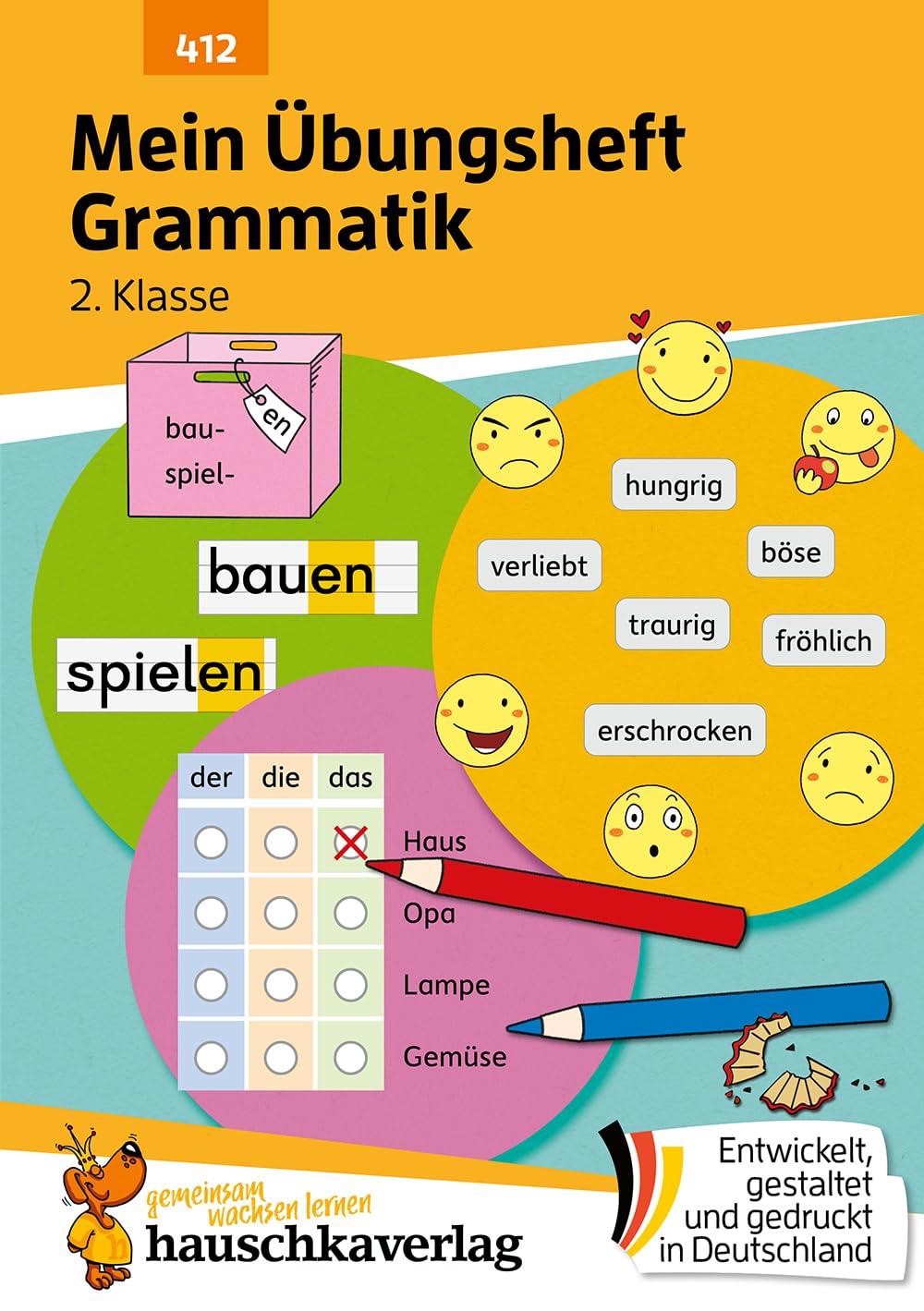 Libro: Mein Übungsheft Grammatik 2. Klasse: Lernhilfe Deutsch 2. Klasse, Grammatik lernen Vokale, Konsonanten, Wortarten, Satzarten, Satzglieder