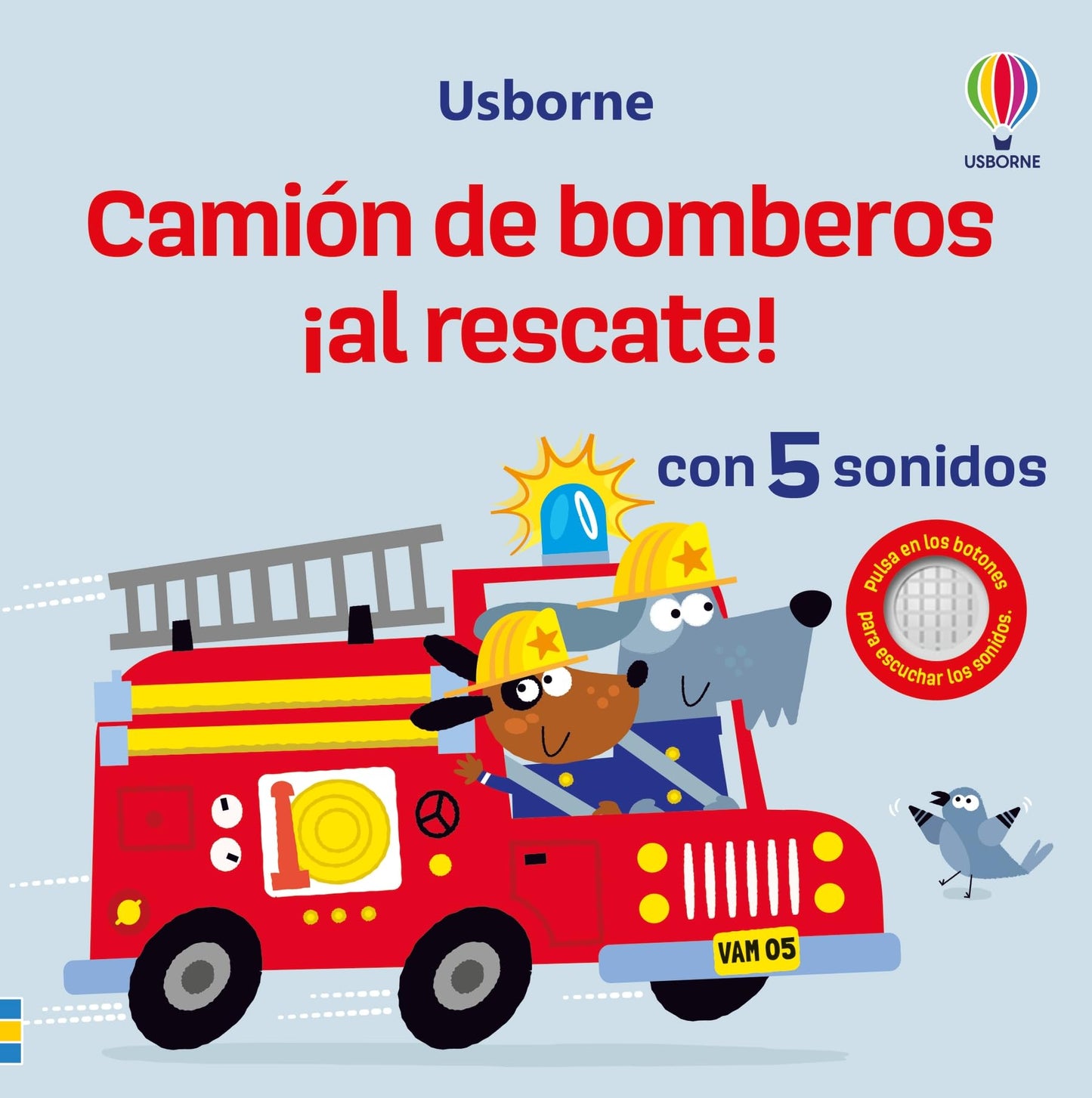 Libro: Camión de bomberos ¡al rescate! (¡Qué vehículos más ruidosos!)