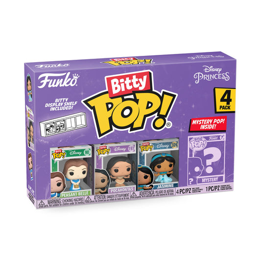 Funko Bitty Pop! Pack de 4: Disney Princess - Belle, Pocahontas, Jasmine