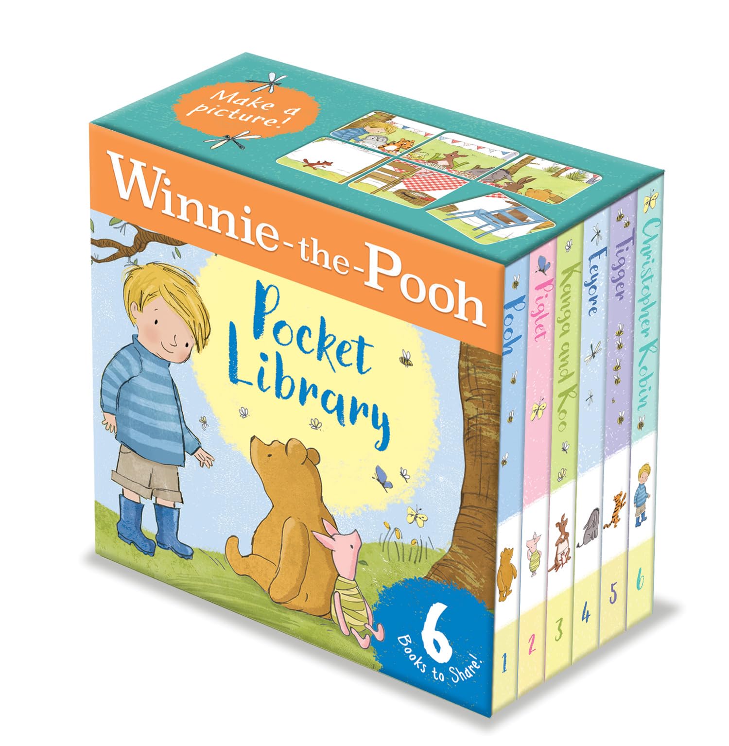 Winnie-the-Pooh Pocket Library: Pocket-Sized Fully Illustrated Books Perfect For Young Fans of Classic Pooh When Out And About