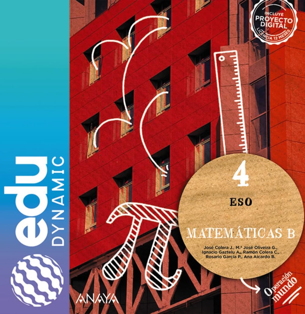 Libro: Matemáticas B 4 (Operación Mundo)