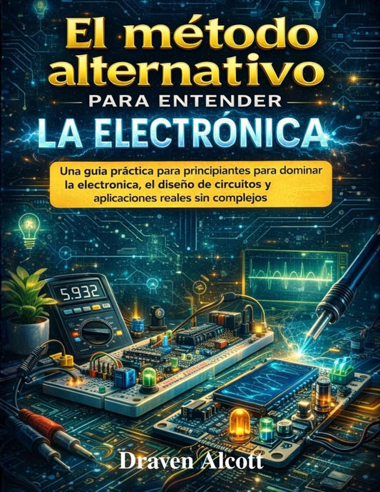 El método alternativo para entender la electrónica: Una guía práctica para principiantes para dominar la electrónica, el diseño de circuitos y aplicaciones reales sin complejos