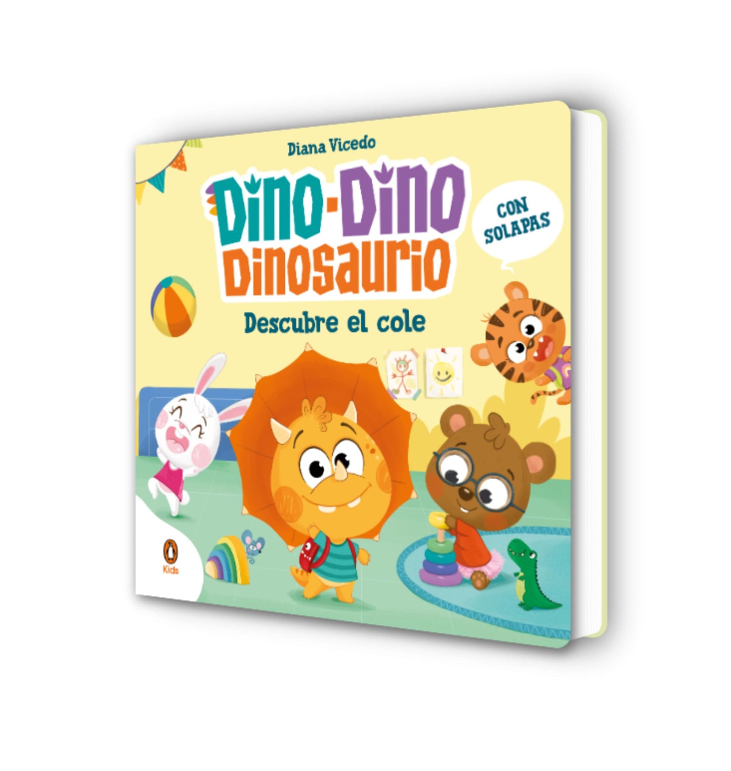 Libro: Dino-Dino Dinosaurio descubre el cole (Dino-Dino Dinosaurio): Libro de cartón con solapas para niños y niñas de 0 a 3 años