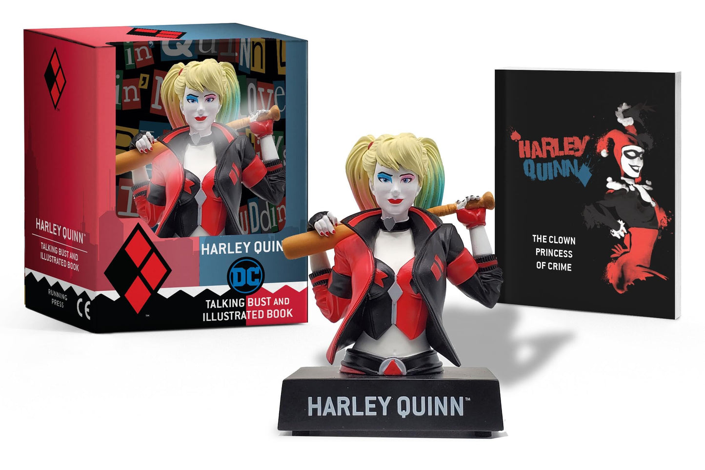 Libro: HARLEY QUINN TALKING FIGURE & ILLUS BOOK KIT: Talking Figure and Illustrated Book (RP Minis)
