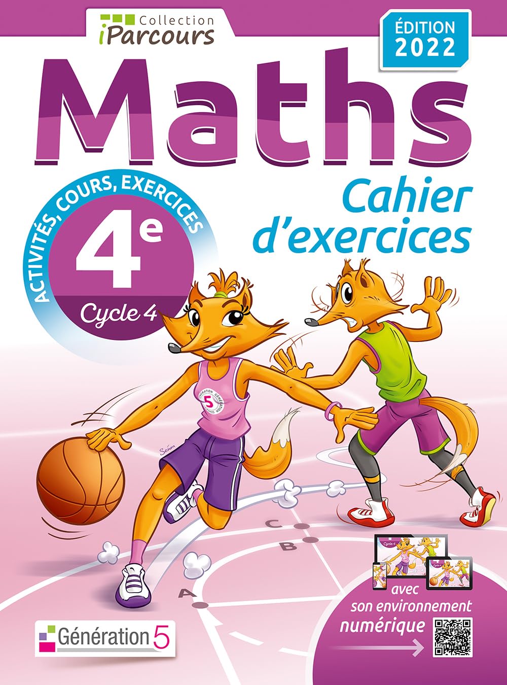 Libro: Cahier d'exercices iParcours maths 4e avec cours (édition 2022)