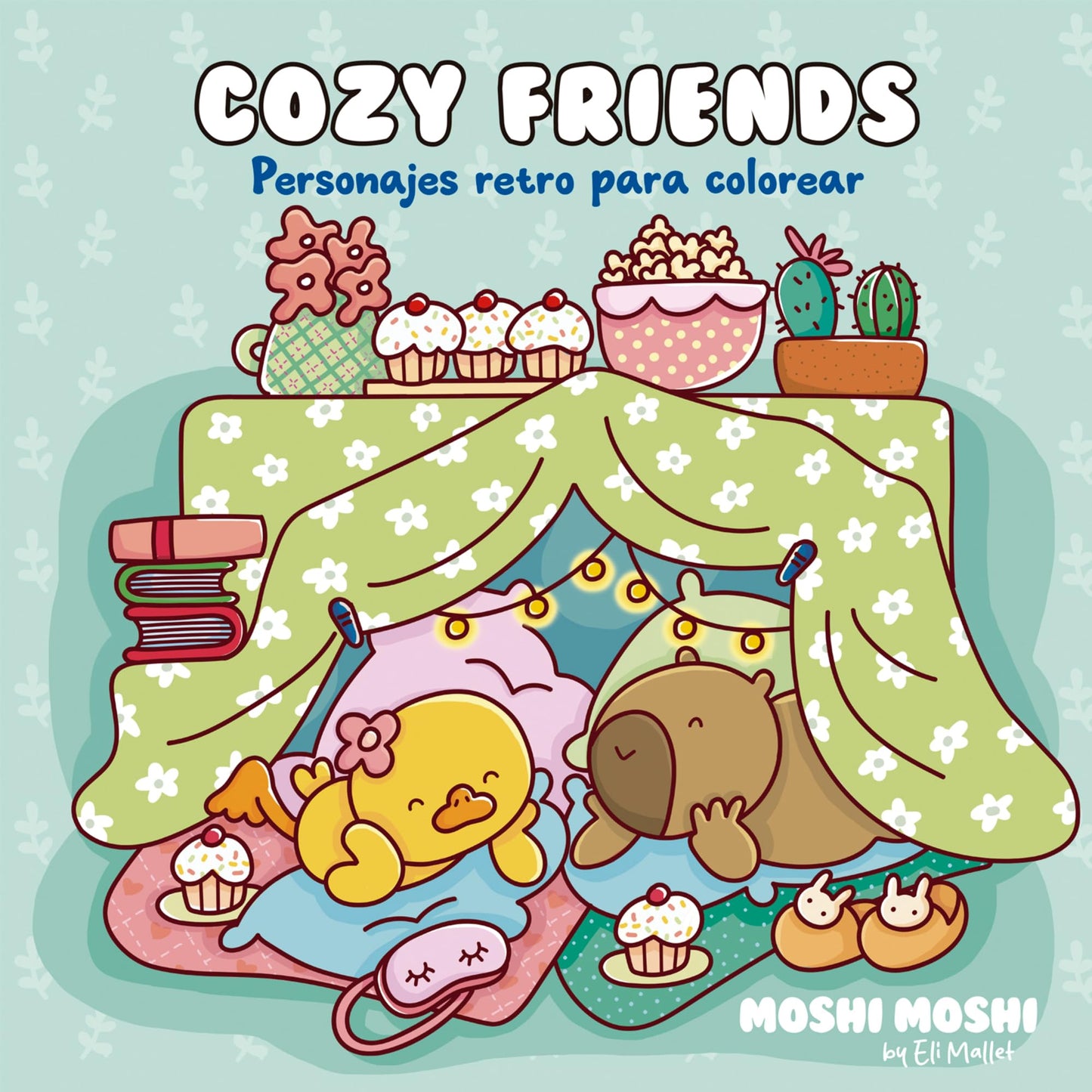 Cozy friends - Personajes retro para colorear ("Moshi Moshi")