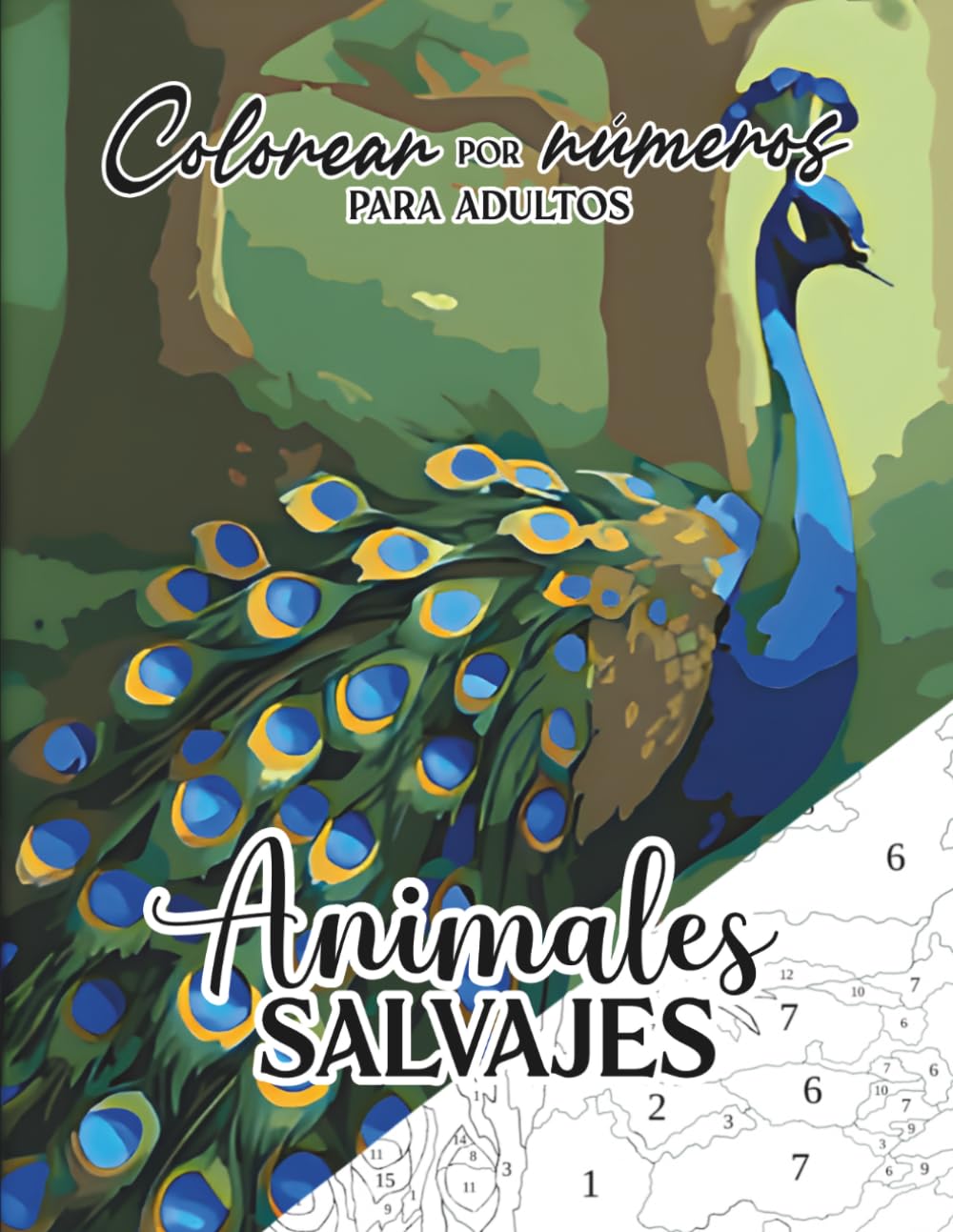 Libro: Colorear por Números para Adultos: Animales Salvajes (Spanish Edition)