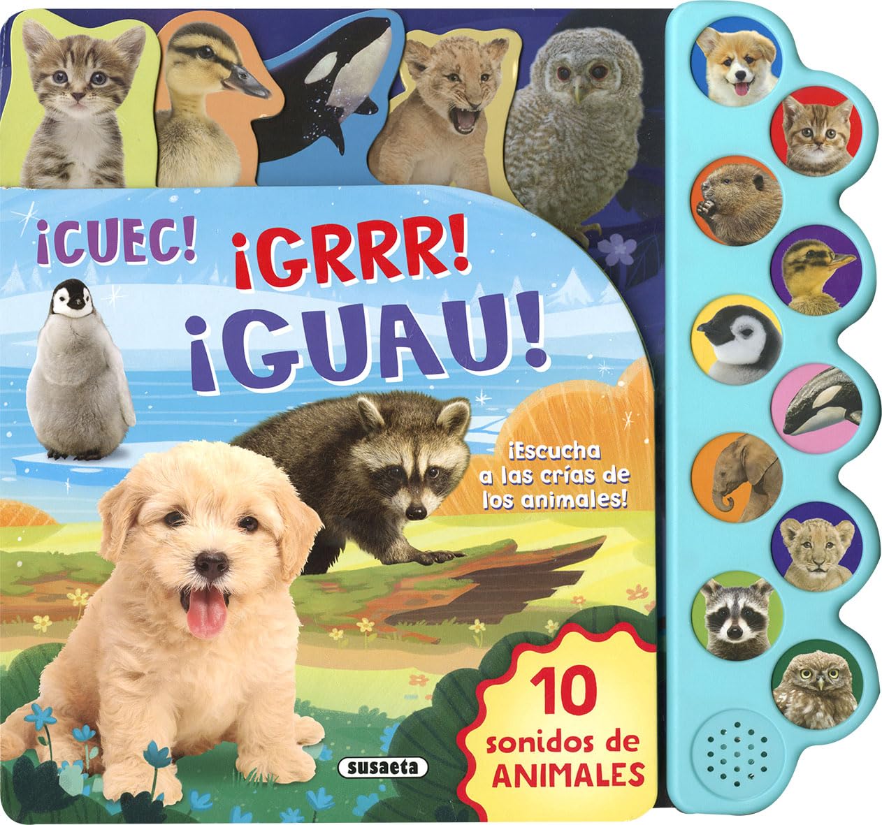 Libro: ¡Escucha a las crías de los animales! (10 sonidos de animales)