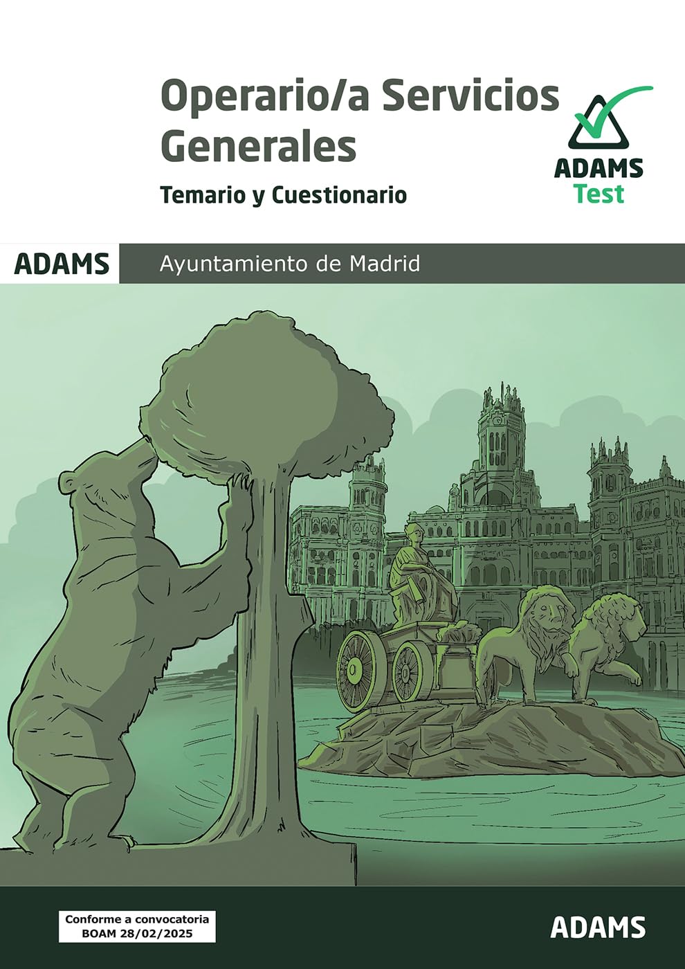Libro: Temario y Cuestionarios Operarios Servicios Generales del Ayuntamiento de Madrid (OPOSICIONES)