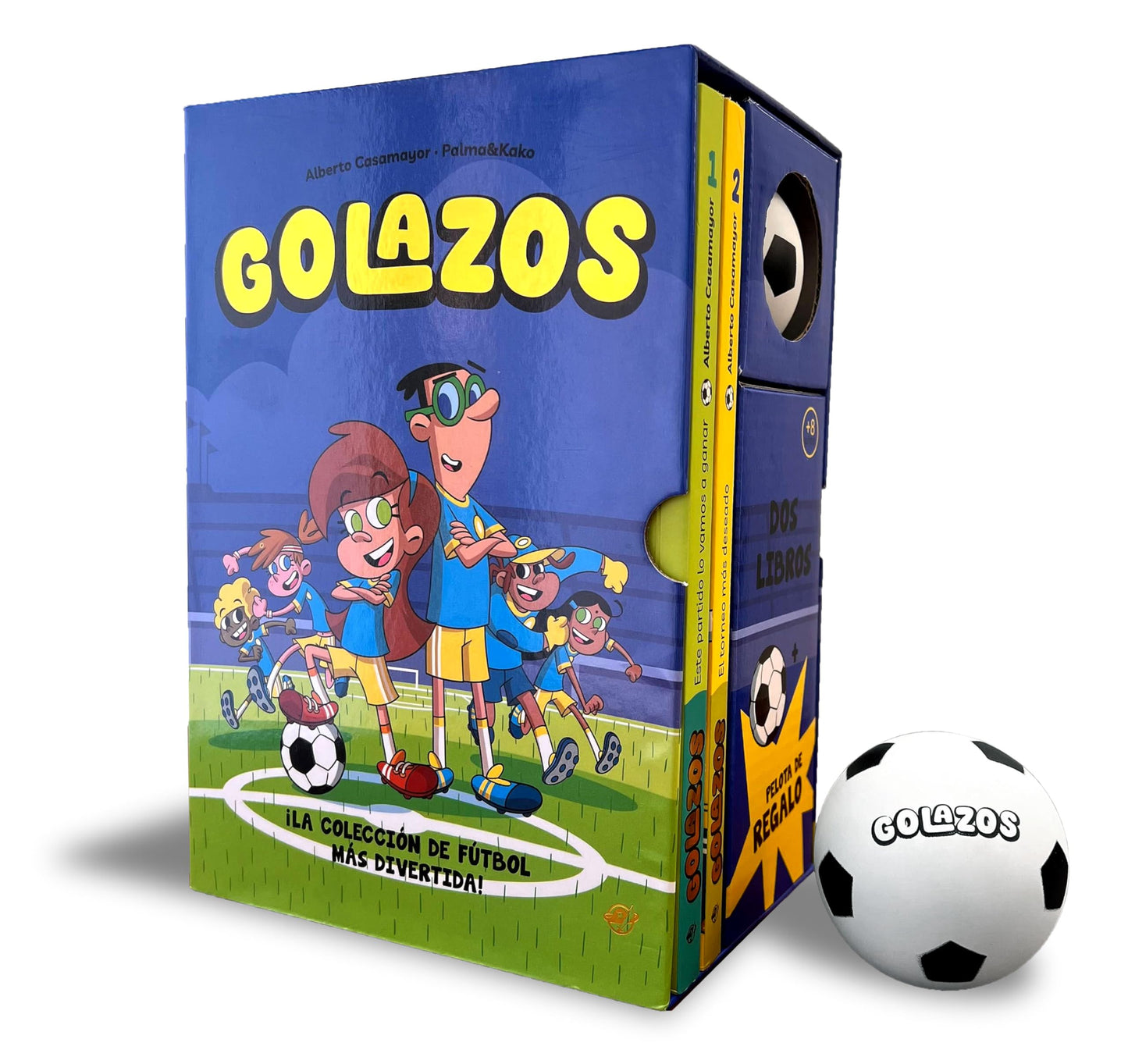 Libro: Estuche Golazos: 2 libros + pelota: Fantástico estuche para regalar con los dos primeros libros de «Golazos» y una pelota