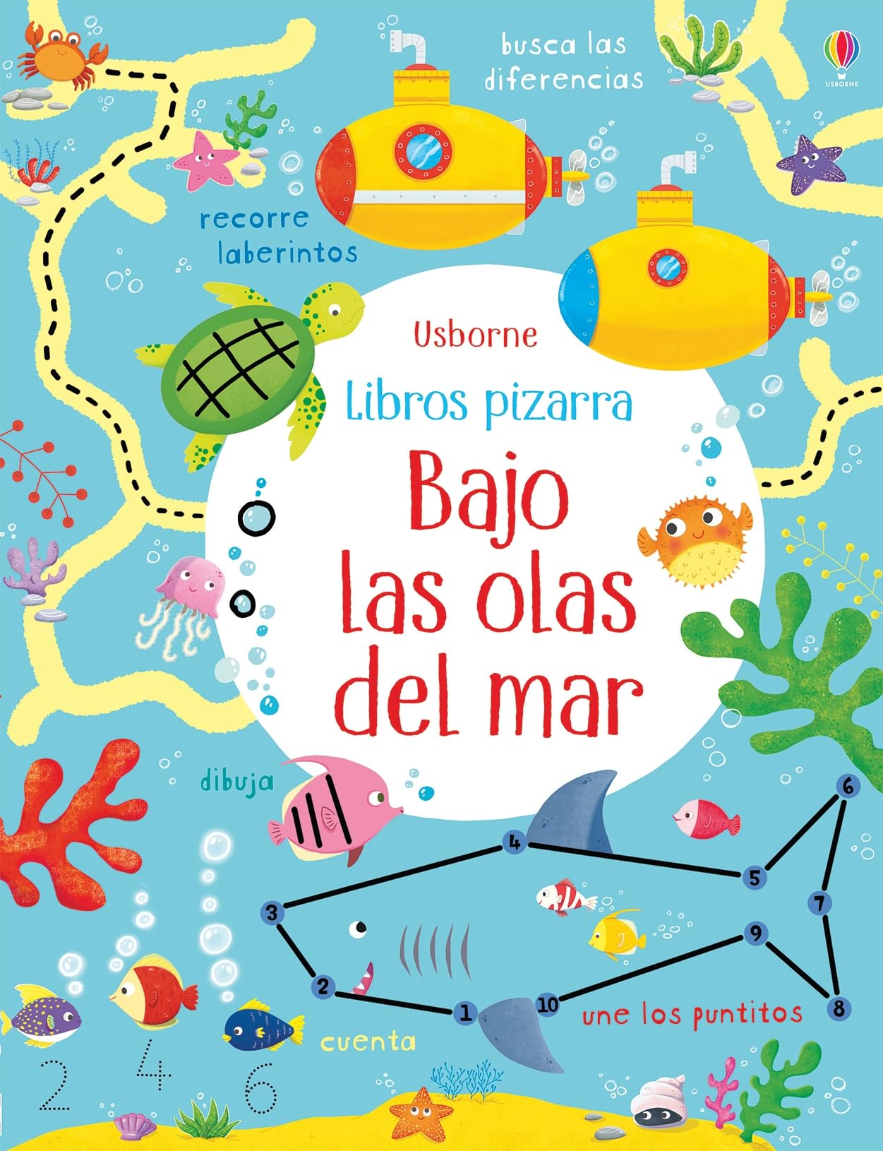 Libro: Bajo las olas del mar (Libros pizarra con actividades)