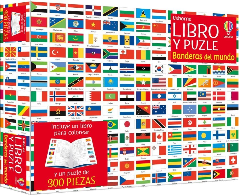 Libro: Banderas del mundo (Libro y puzle)