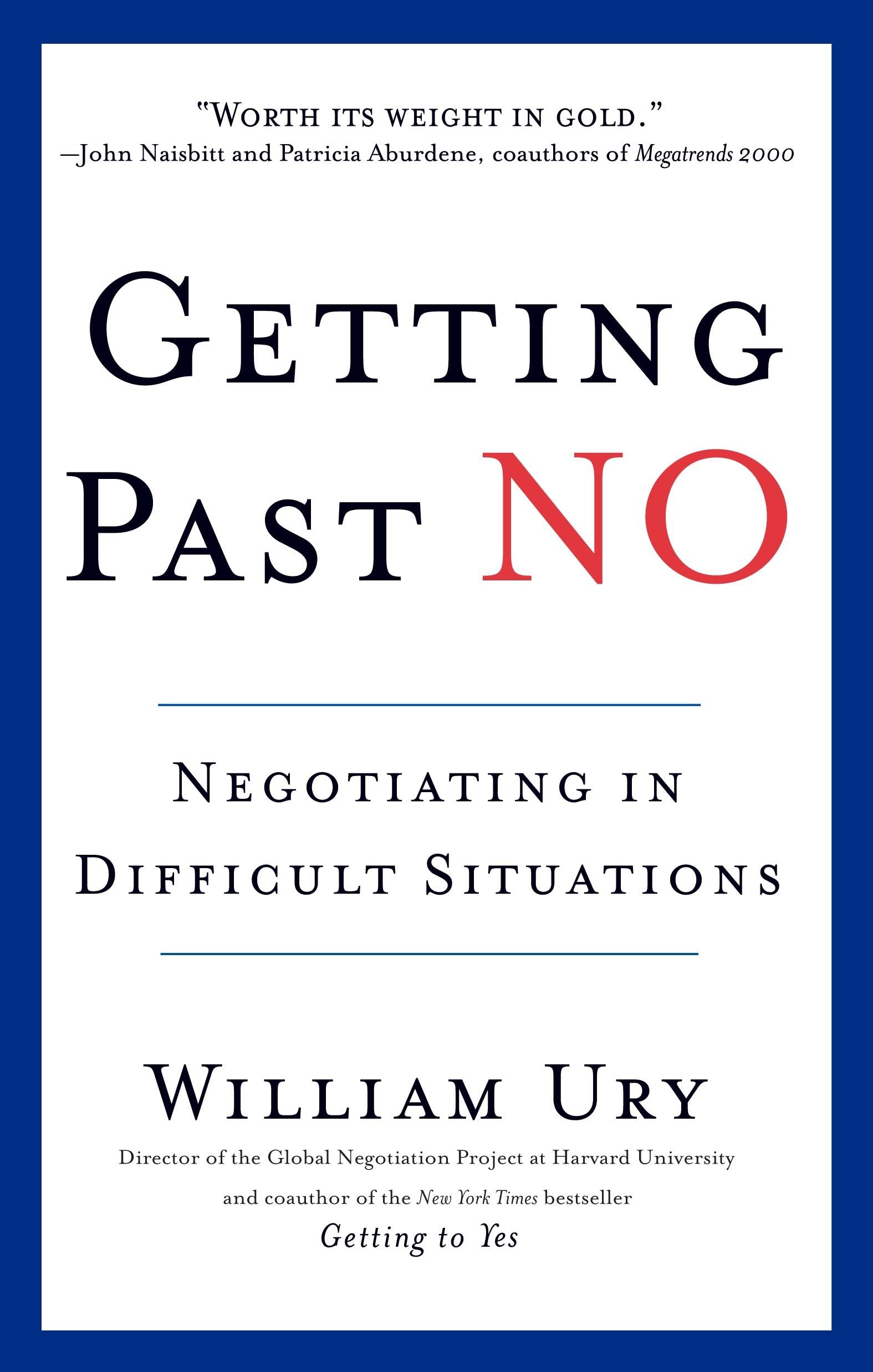 Libro: Getting Past No: Negotiating in Difficult Situations