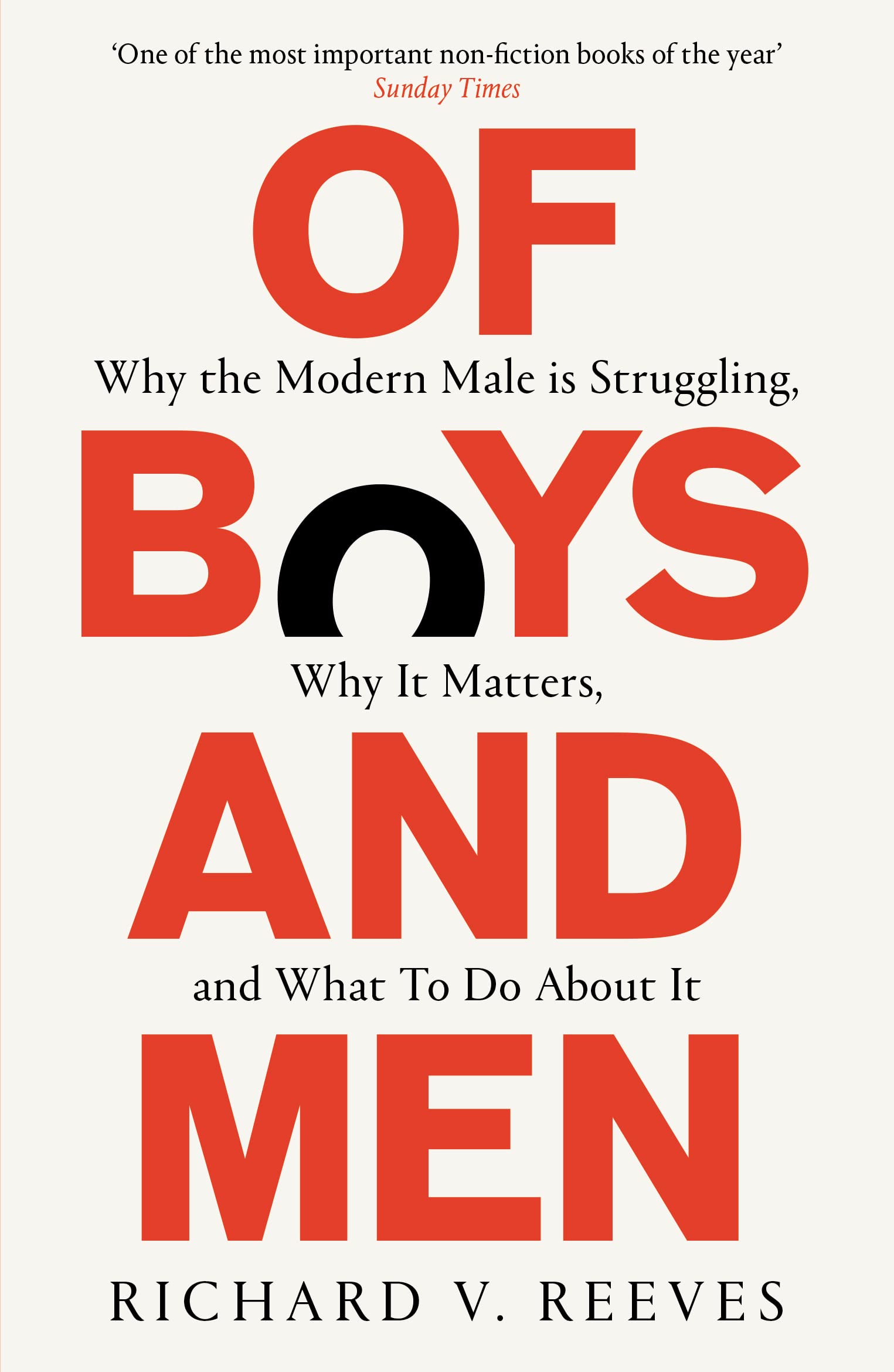 Libro: Of Boys and Men: Why the modern male is struggling, why it matters, and what to do about it