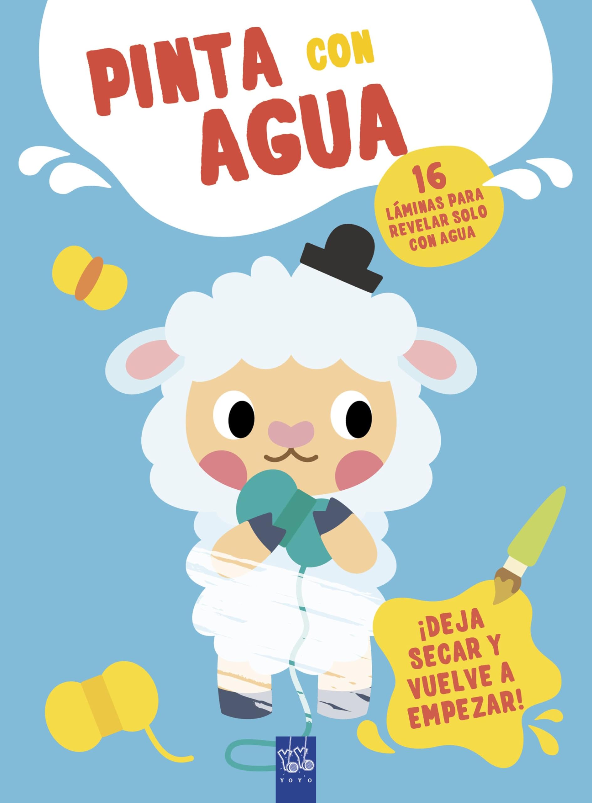 Libro: Pinta con agua. Oveja