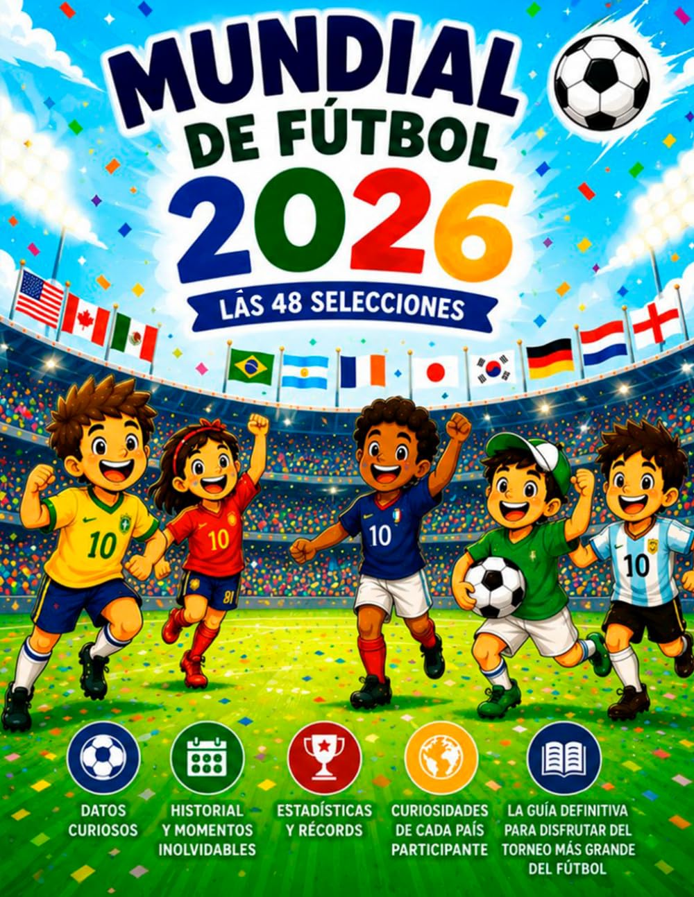 Libro: Mundial de Fútbol 2026: Las 48 Selecciones: Datos curiosos, historia, estadísticas y curiosidades de cada país participante en el torneo más grande de ... fútbol — la guía definitiva para aficionados