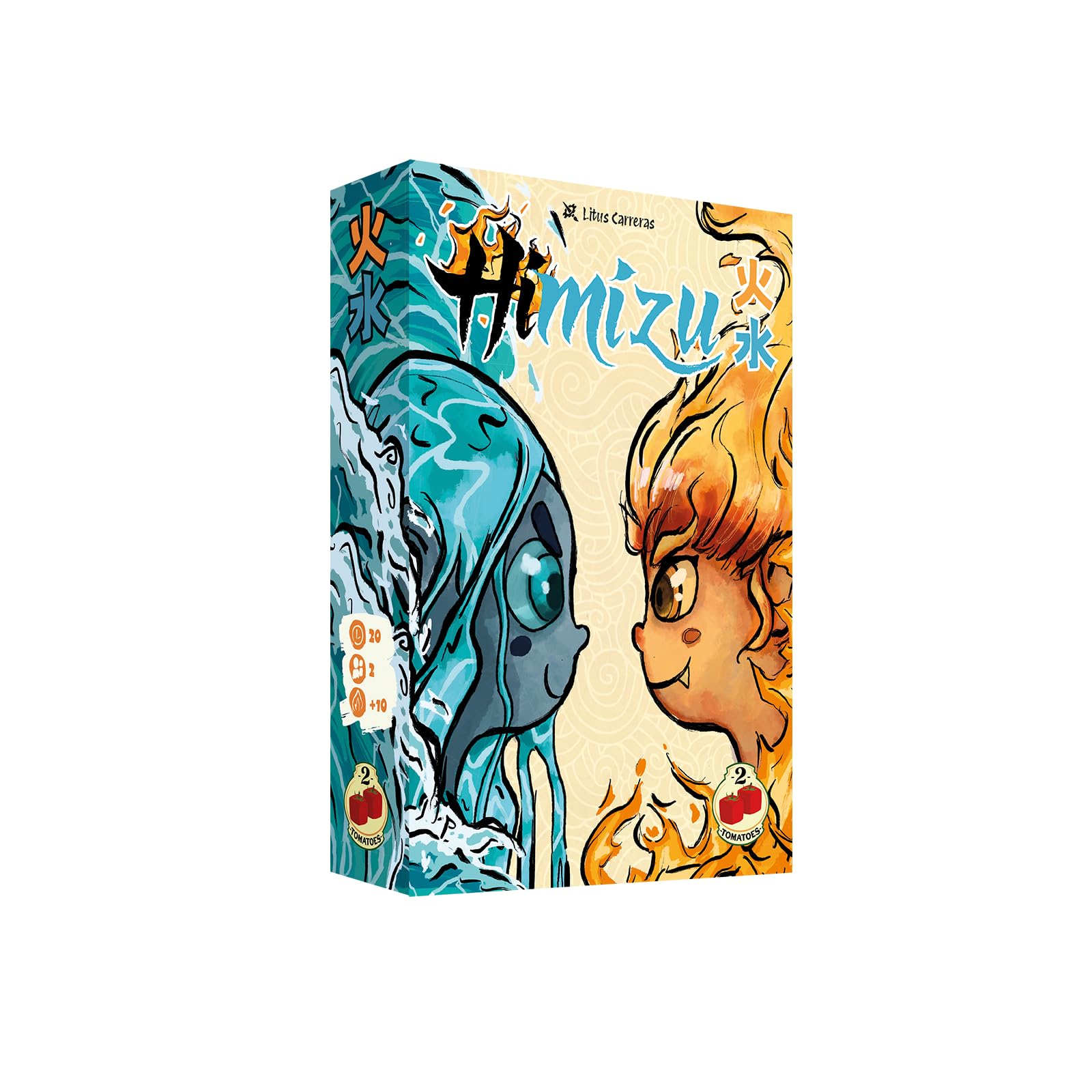 Libro: 2Tomatoes Games Himizu Juego de Mesa Estratégico para 2 Jugadores – Control de Área y Movimiento en Cuadrícula con Poderes Asimétricos – Juego Táctico sin Azar con Estética Japonesa